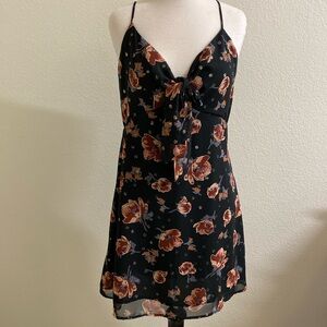 Lush Adjustable Straps Simple Floral Dress 90s Vibes